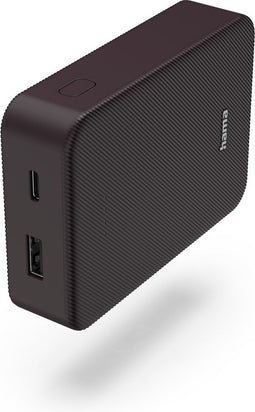 Hama Power Pack "Colour 10", 10000mAh, 2 uitgangen: USB-C, USB-A, pruim