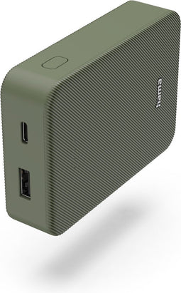 Hama Power Pack "Colour 10", 10000mAh, 2 uitgangen: USB-C, USB-A, groen