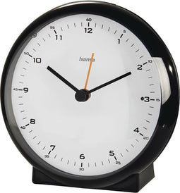 Hama Radiogestuurde wekker "Elegance Pro", tikt niet, zwart