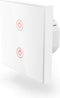 Hama Slimme lichtschakelaar, WLAN, inbouw-touch-lichtschakelaar voor 2 lampen, wit