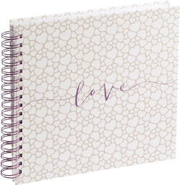 Hama Spiraalalbum "Romance", 28x24 cm, 40 witte pagina's
