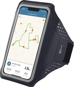 Hama Sportarmband "Finest Sports" voor smartphones, waterafstotend, XL, antraciet