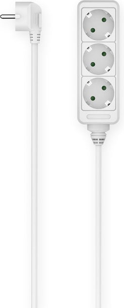 Hama Stekkerdoos, 3-voudig, 1,4 m, wit