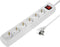 Hama Stekkerdoos, 6-voudig, met schakelaar, 1,4 m, wit