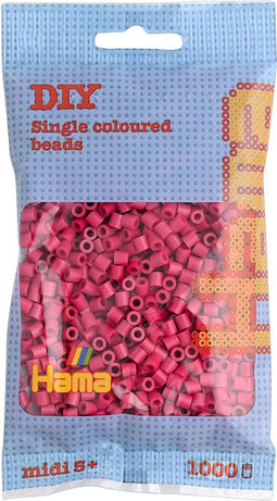 Hama Strijkkralen Donkerroze 1000 Stuks