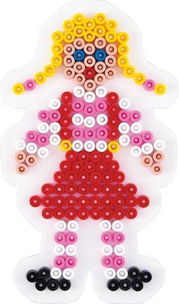 Hama strijkkralen grondplaat - Meisje
