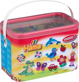 Hama Strijkkralen in Emmer - Transparantmix (053), 10.000st.