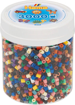 Hama Strijkkralen in Potje Kleurenmix (67), 3000st.