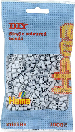 Hama Strijkkralen Licht Grijs 1000 Stuks