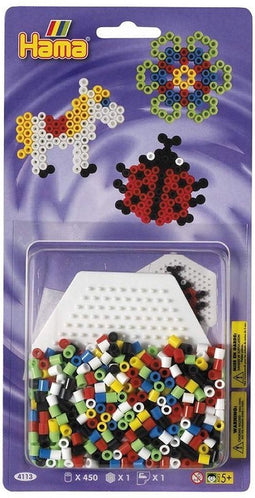 Hama Strijkkralen Paard/Lieveheersbeestje/Bloem 450 Stuks