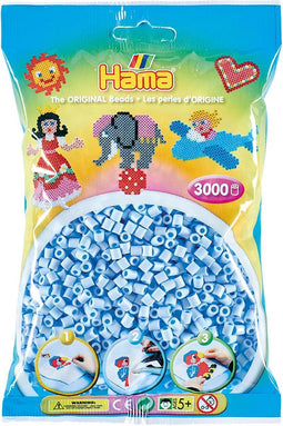 Hama Strijkkralen Pastel IJsblauw (97), 3000st.