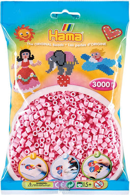 Hama Strijkkralen Pastel Roze (95), 3000st.