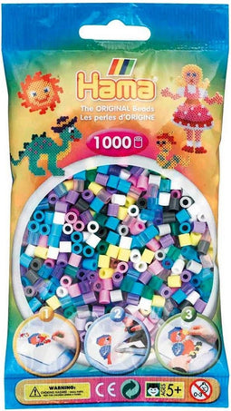 Hama Strijkkralen Strijkkralen Pastel Mix (69), 1000st.