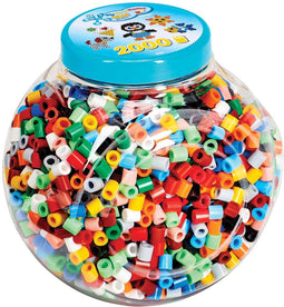 Hama Strijkkralenset in Pot Maxi, 2000st.