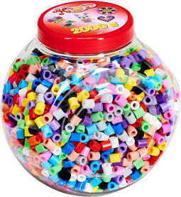 Hama Strijkkralenset in Pot Maxi Pastelmix, 2000st.