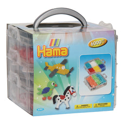 Hama strijkkralenset in sorteerbak, 6000st.