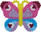Hama Strijkkralenset Vlinder, 1100st.