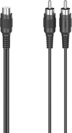 Hama Subwoofer-adapter, 2 cinch-stekkers - cinch-koppelingen