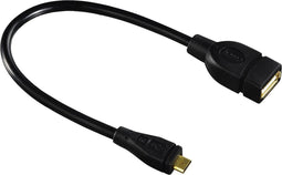 Hama USB 2.0 Adapter Cable, micro B-plug - A-socket