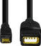 Hama USB 2.0 Adapter Cable, micro B-plug - A-socket