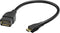 Hama USB-2.0-adapterkabel, OTG, micro-B-stekker - A-bus, 15 cm, zwart