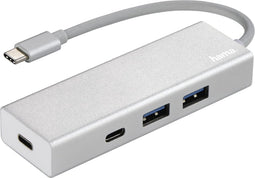 Hama USB-3.1-Type-C-hub 1:4 "Aluminium", 2x USB-A, 2x USB-C
