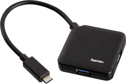 Hama USB 3.1 Type-C hub 1:4, bus-powered, zwart