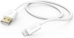 Hama USB-A Naar Lightning kabel - Geschikt voor iPhone/iPad - Gecertificeerd - USB 2.0 - 480Mbps - 150cm - Wit