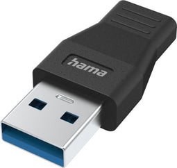 Hama USB-adapter, USB-A-stekker - USB-C-aansluiting, USB 3.2 Gen1, 5 Gbit/s