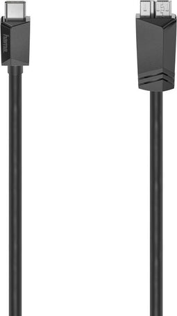 Hama USB-C-kabel USB-C-stekker - Micro-USB-st. USB 3.2 Gen1 5 Gbit/s 0,75 M