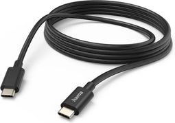 Hama USB-C naar USB-C kabel - Oplaadkabel geschikt voor o.a iPhone / Samsung - Compatibel met smartphones, tablets en laptops - 3A USB2.0 - 480Mbps - 300cm - Zwart