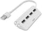 Hama USB-hub, 4-poorts, USB 2.0, 480 Mbit/s, wit