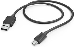 Hama USB-laadkabel - USB-A naar Micro USB - USB naar Micro USB - 1,0 meter - Geschikt voor Smartphone en Tablet - Zwart