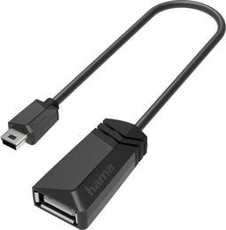 Hama USB-OTG-adapter, mini-USB-stekker - USB-aansluiting, USB 2.0, 480 Mbit/s