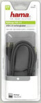 Hama Verlengkabel USB 2.0, Grijs, 1,8m