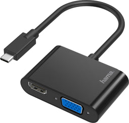 Hama Video-adapter, 2in1, USB-C-stekker - VGA & HDMI™-aansluiting, Ultra-HD 4K