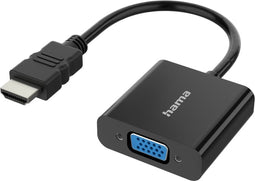 Hama Video-adapter, HDMI™-stekker - VGA-aansluiting, audio-aansl., Full-HD 1080p
