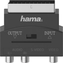 Hama Video-adapter, S-VHS-koppeling/3 cinch-koppeling - Scart-st., 4-polig