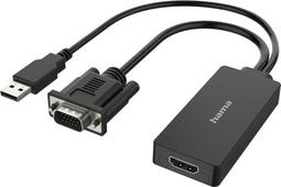 Hama Video-adapter, VGA+USB-stekker - HDMI™-aansluiting, Full-HD 1080p
