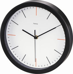 Hama Wandklok "MaxR", Ø 25 cm, geluidsarm, wit