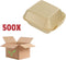 Hamburgerbox Groot 500 stuks - IP 6 - Champagne kleur - Schuim
