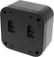 Hammond Electronics 1556DABK Universele behuizing 120 x 120 x 70 ABS kunststof Brandvertragend Zwart 1 stuk(s)