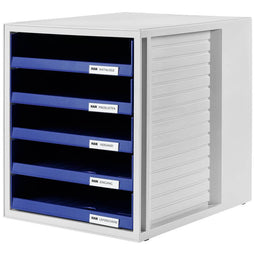 HAN 1401-14 1401-14 Ladebox Lichtgrijs DIN A4 Aantal lades: 5