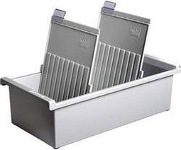 HAN 955-0-1-11 Kaartenbak Lichtgrijs Aantal kaarten (max.): 1.300 kaarten DIN A5 staand