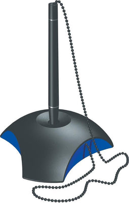 HAN baliepen - DELTA - 116 x 103 x 145mm - zwart/blauw - met metalen ketting - HA-1751-34