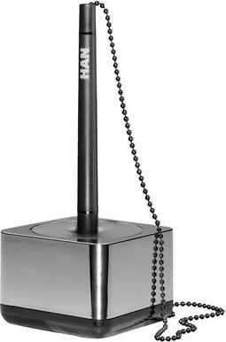 HAN baliepen - i-Line - chroom - met metalen ketting (70cm) - HA-27651-88