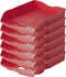 HAN brievenbak - Re-LOOP - 259 x 351 x 63mm - rood - stapel- en nestbaar - 100% gerecycled - 6 stuks - HA-10298-917-D