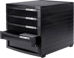HAN CONTUR 1505-13 Ladebox Zwart DIN A4, DIN B4, DIN C4 Aantal lades: 5