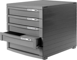 HAN CONTUR 1505-191 Ladebox Donkergrijs DIN A4, DIN B4, DIN C4 Aantal lades: 5