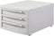 Han Contur 1510-191 Ladebox Donkergrijs Din A4 Din B4 Din C4 Aantal Lades: 10